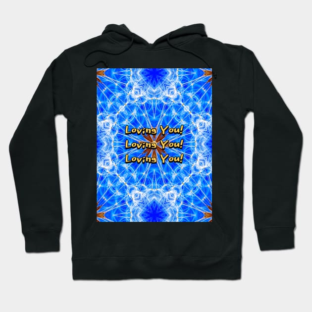 Blue and refreshing flower seed pattern. Hoodie by PatternFlower